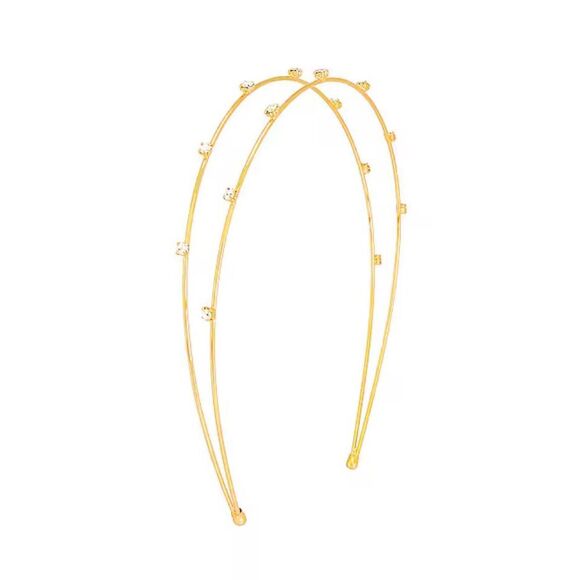 Rhinestone Headband in Clear Crystals New with Defect - Picture 1 of 6